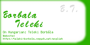borbala teleki business card